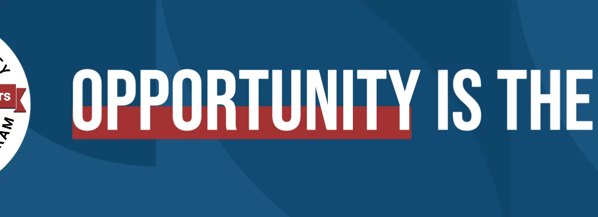 Ozaukee County Jail Literacy Program banner that includes their logo and the slogan "Opportunity is key."